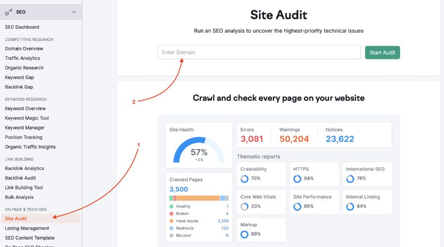 Setting Up SEMrush for Your Travel Blog SEO Audit