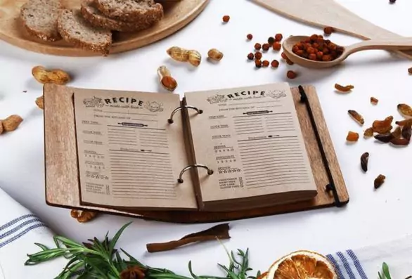 Personalized Wooden Recipe Journal